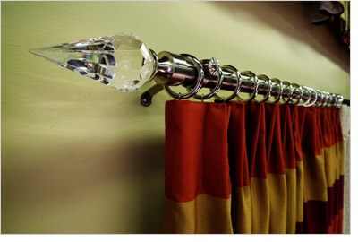 Fabric Stores Toronto - Draperies and Crystal Clear Curtain Rods